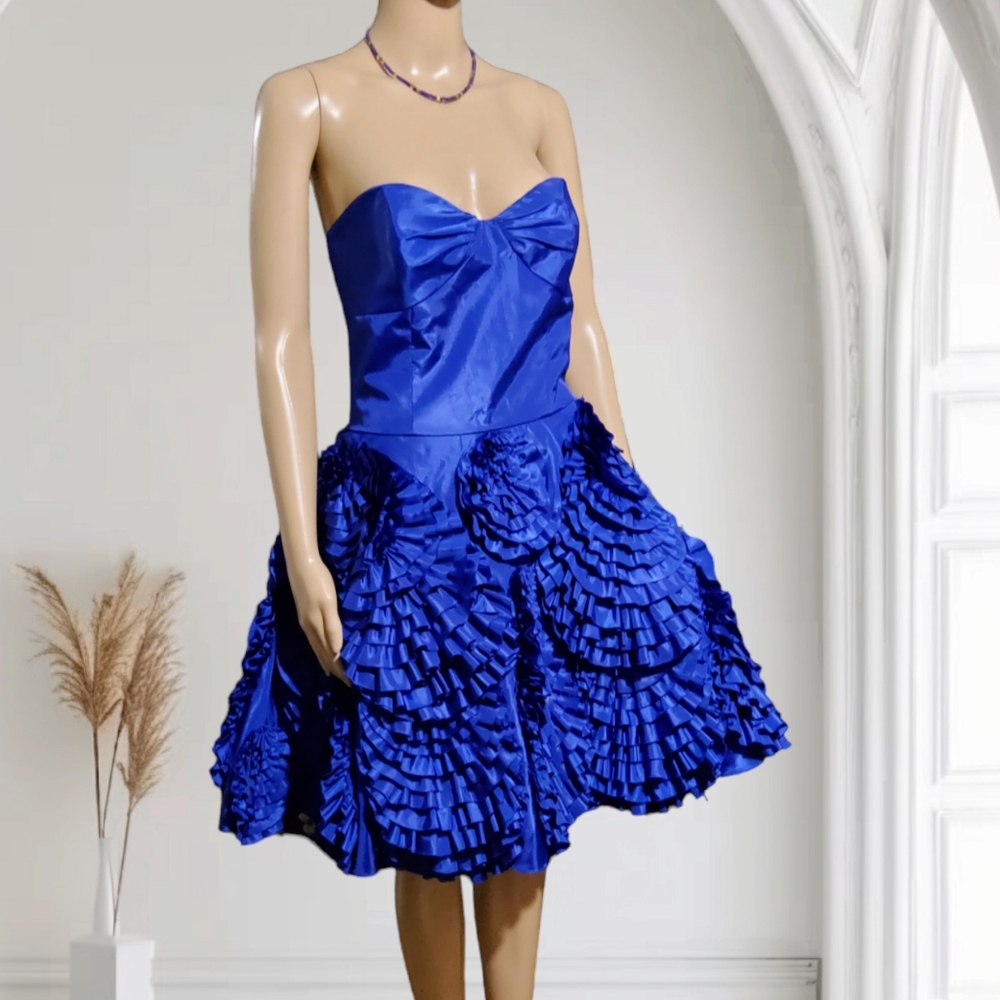 Betsey Johnson Strapless Blue Dress